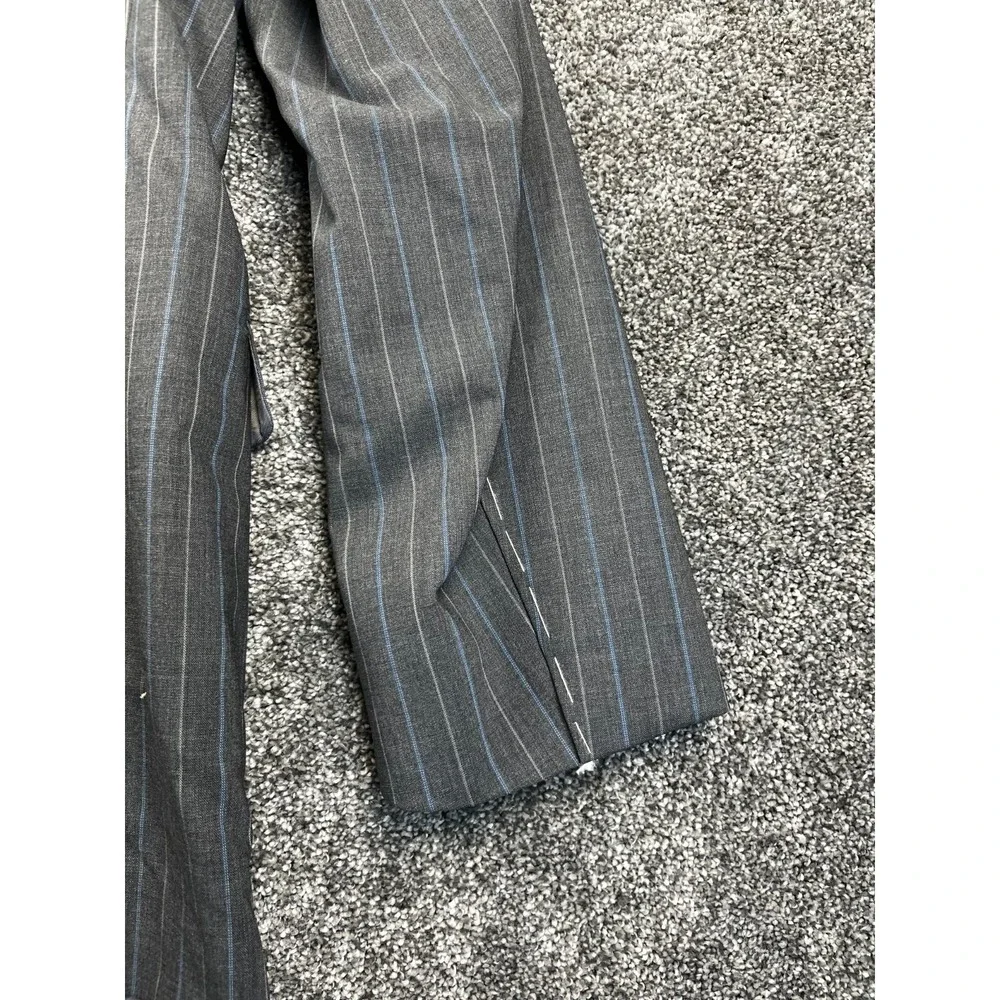 Brooks Brothers Suit 38 Regular Regent Fit Explorer Blazer Stripe‎ Gray Blue NWT